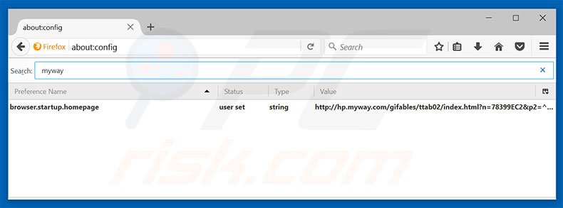 Removing hp.myway.com from Mozilla Firefox default search engine