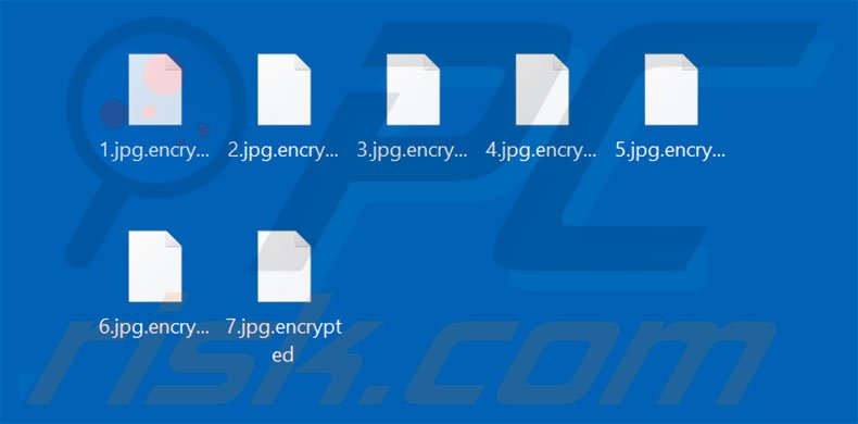 Files encrypted by GX40