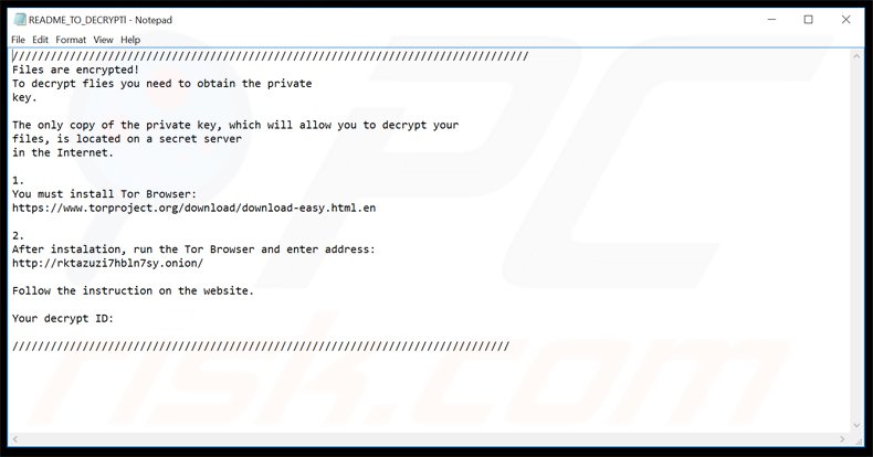 jaff ransomware updated ransom demanding message