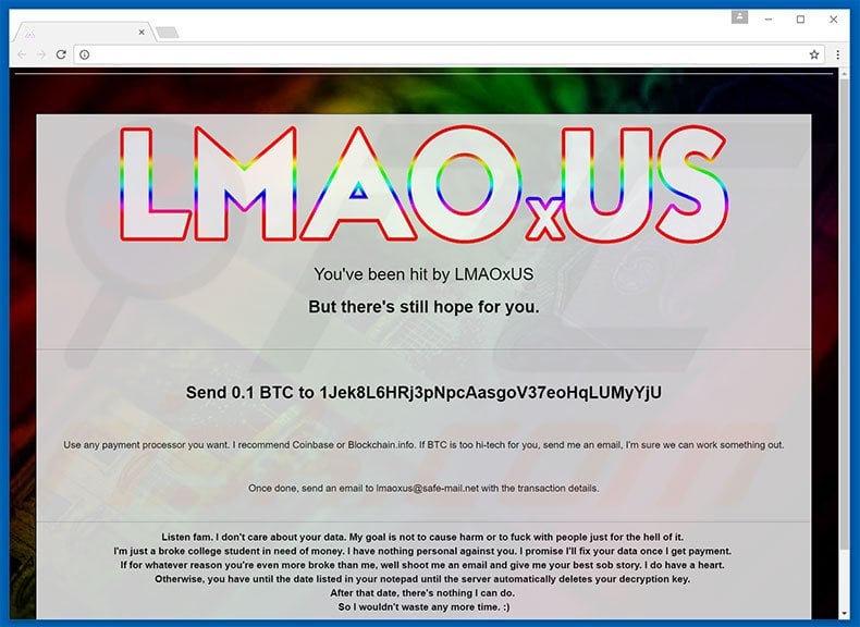 LMAOxUS website