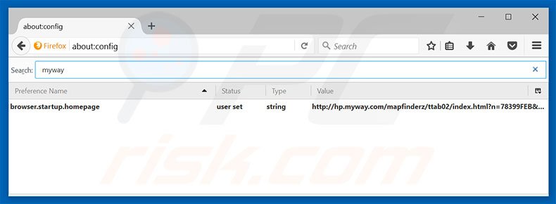 Removing hp.myway.com from Mozilla Firefox default search engine