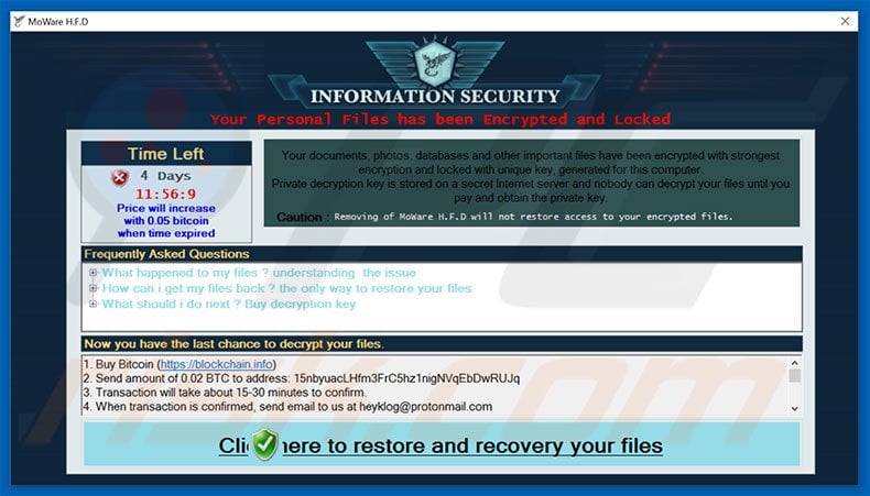 MoWare H.F.D decrypt instructions