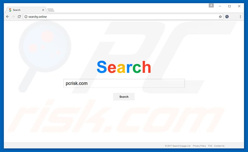 searchy.online browser hijacker