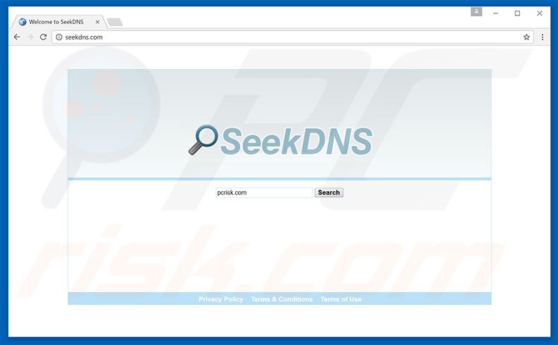 seekdns.com browser hijacker