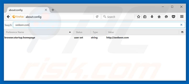Removing seekeen.com from Mozilla Firefox default search engine