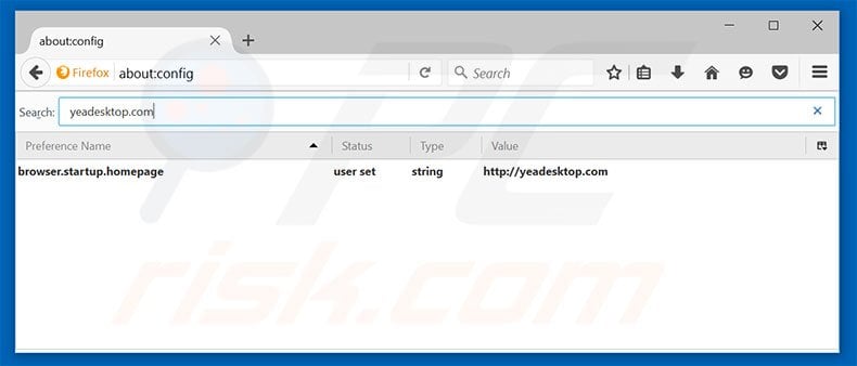 Removing yeadesktop.com from Mozilla Firefox default search engine