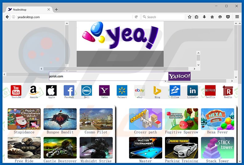 yeadesktop.com browser hijacker