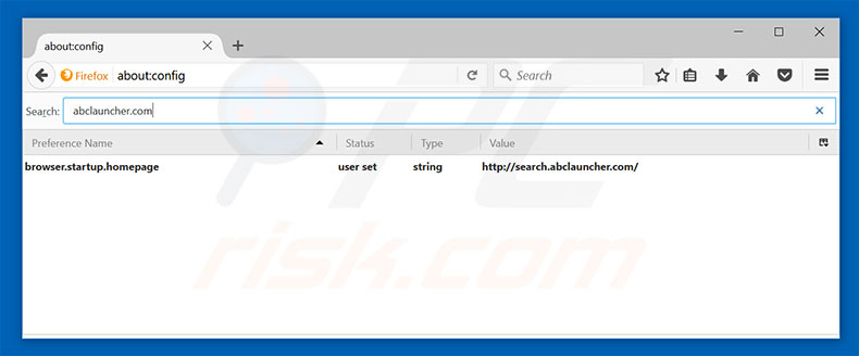 Removing search.abclauncher.com from Mozilla Firefox default search engine