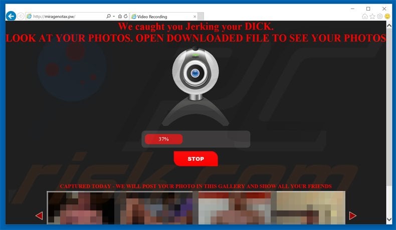 crypt0l0cker ransomware promoting scam page (fake download)