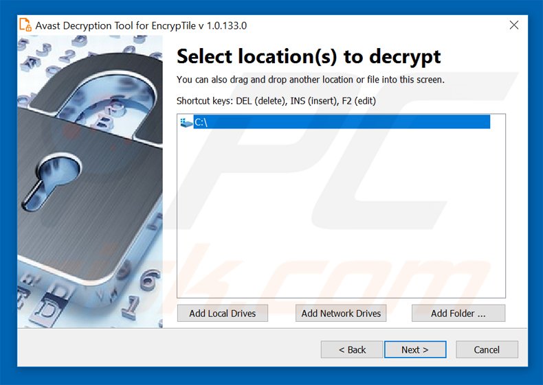 encryptile decrypter by Avast