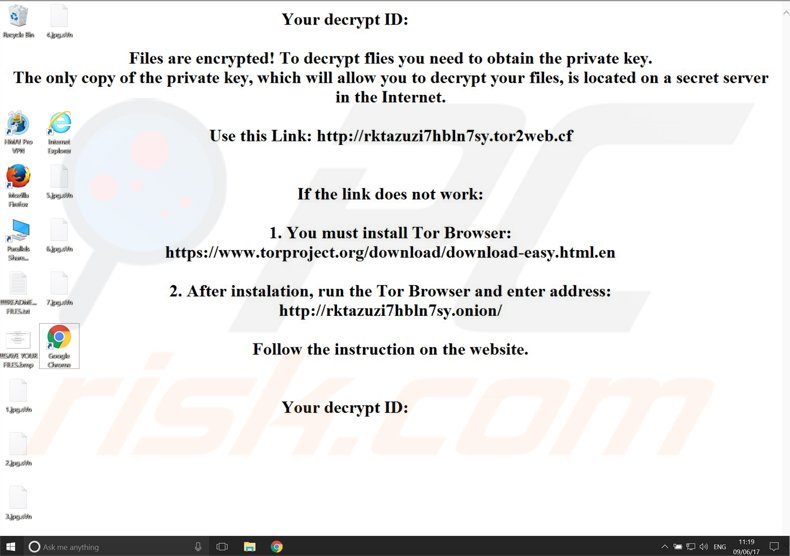 jaff ransomware .svn variant wallpaper