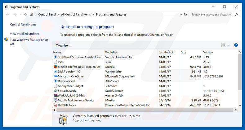 loadblanks.ru browser hijacker uninstall via Control Panel