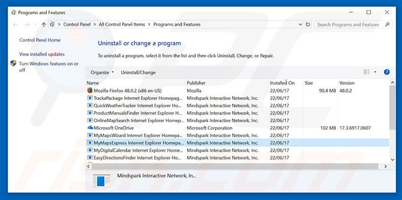 hp.myway.com browser hijacker uninstall via Control Panel