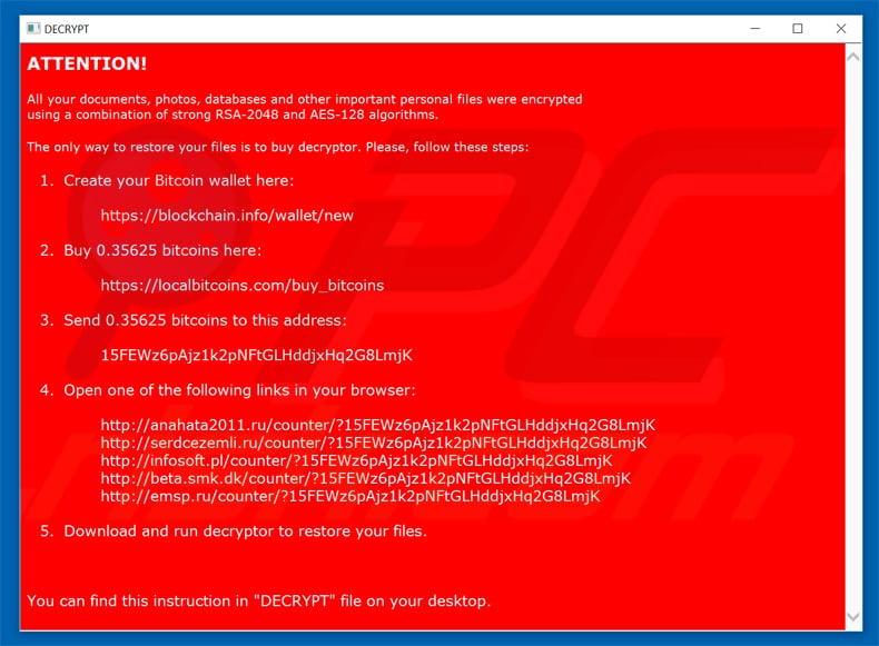 nemucod ransomware updated variant pop-up