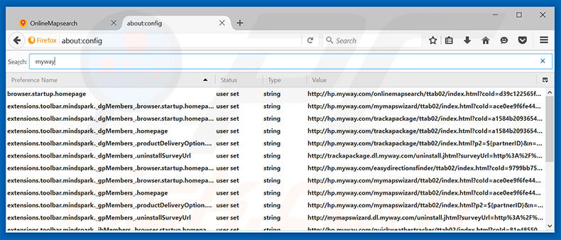 Removing hp.myway.com from Mozilla Firefox default search engine