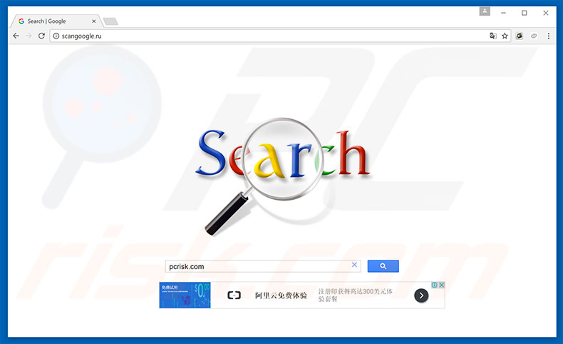 scangoogle.ru browser hijacker