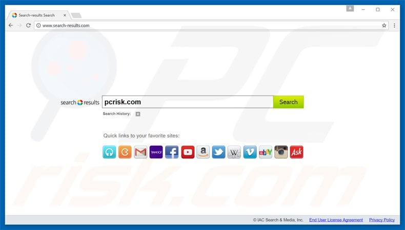 search-results.com browser hijacker