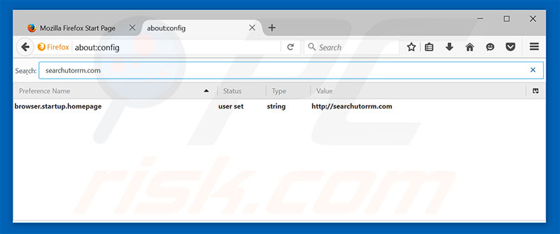 Removing searchutorrm.com from Mozilla Firefox default search engine