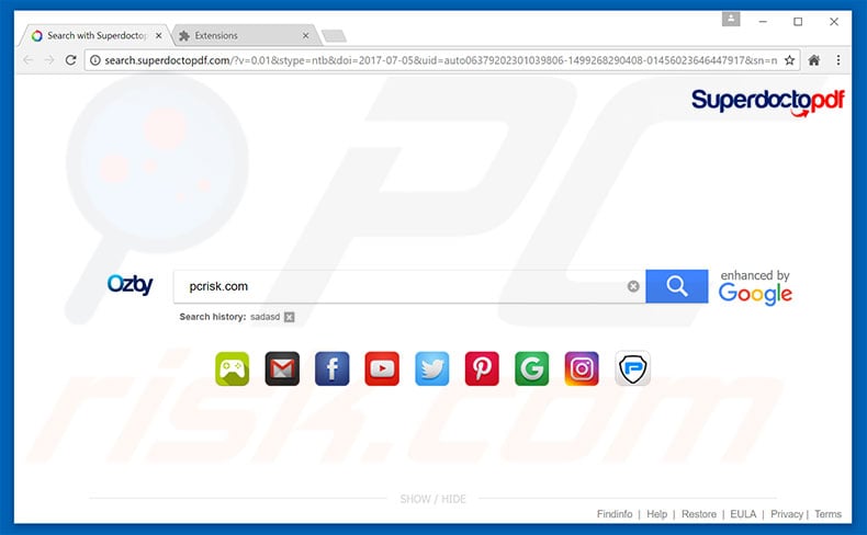 search.superdoctopdf.com browser hijacker