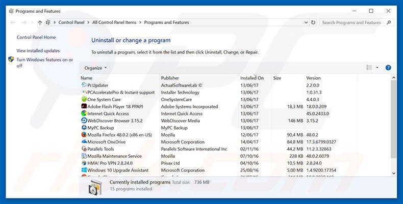 webdown-loader.com browser hijacker uninstall via Control Panel