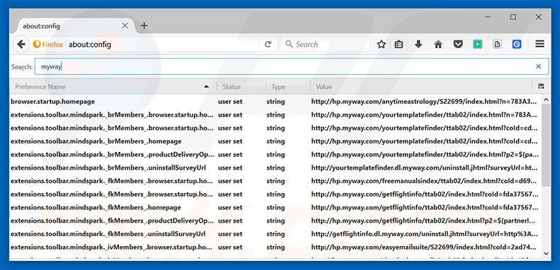 Removing hp.myway.com from Mozilla Firefox default search engine