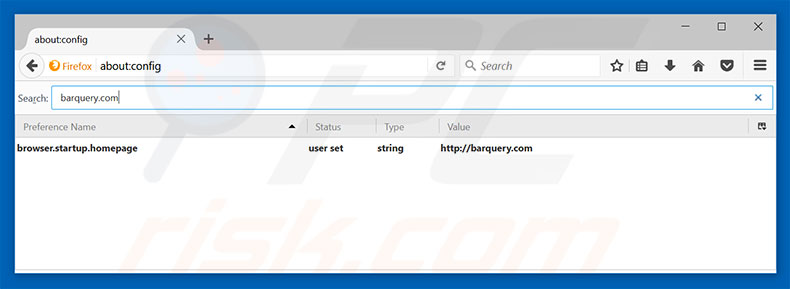Removing barquery.com from Mozilla Firefox default search engine