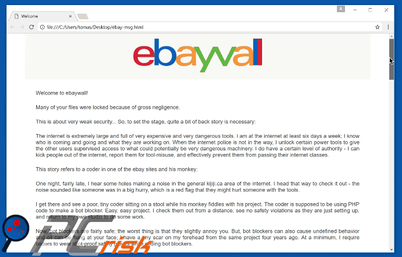 eBayWall pop-up gif