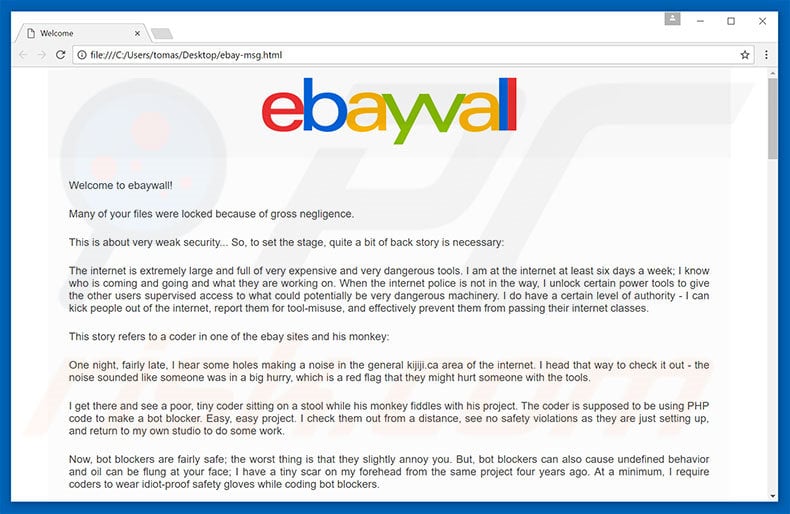 eBayWall decrypt instructions