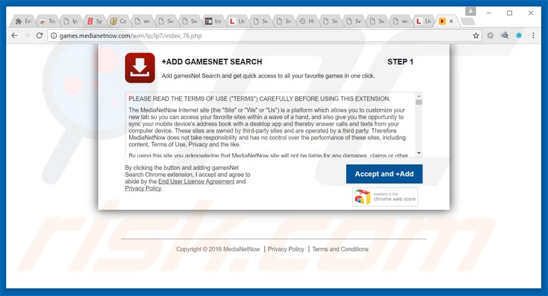 gamesnet search browser hijacker