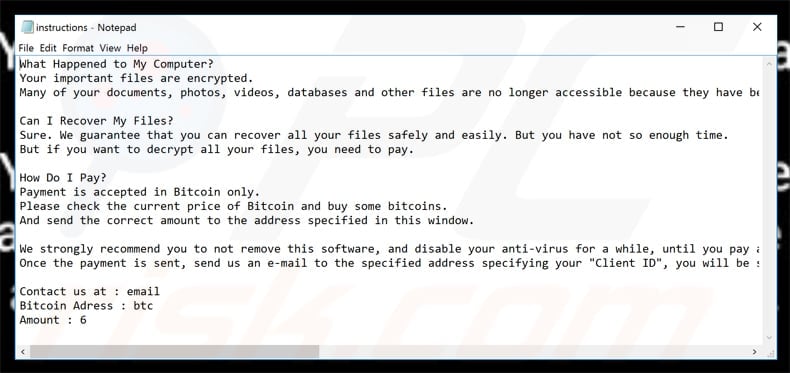 oxar ransomware updated ransom demanding note 