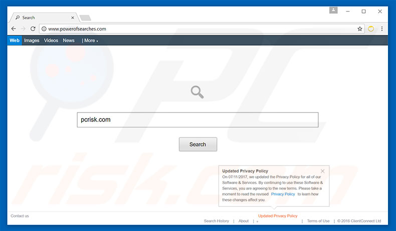 powerofsearches.com browser hijacker