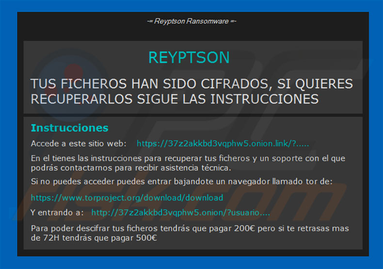 Reyptson decrypt instructions