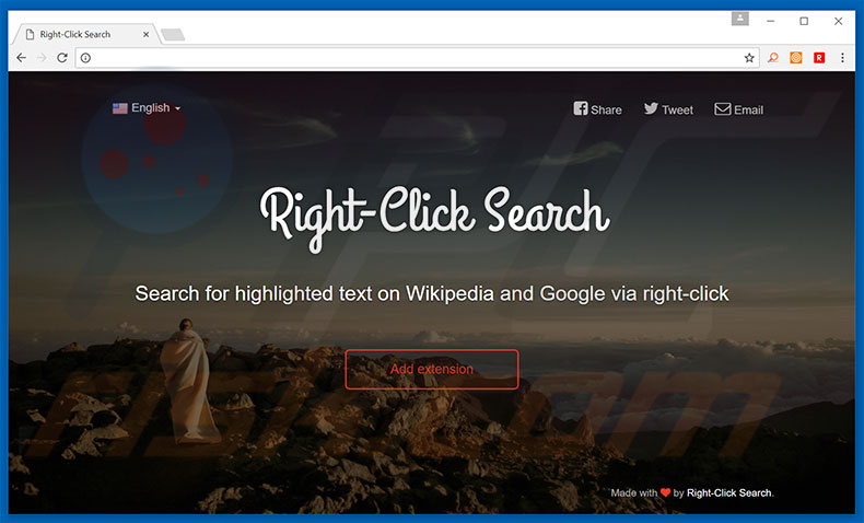 Right-Click Search adware