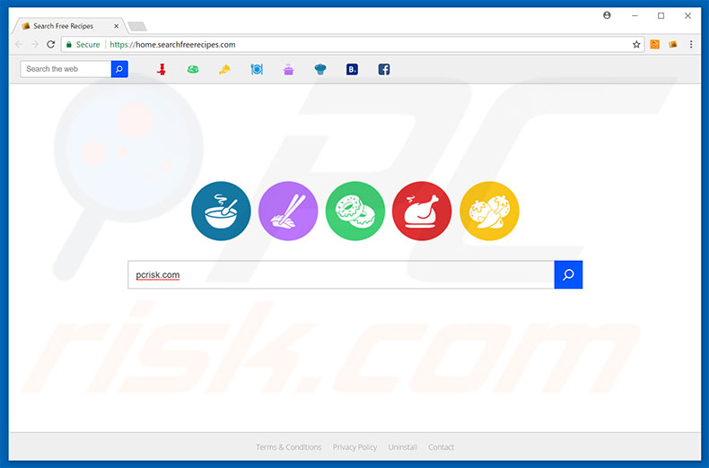 Search Free Recipes browser hijacker