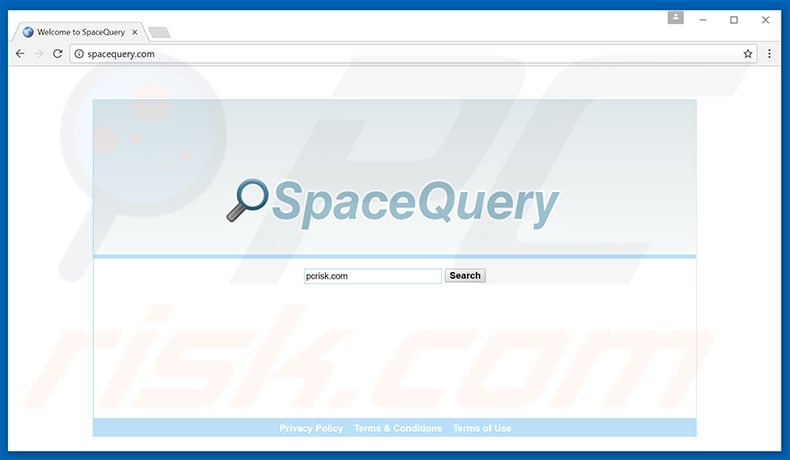 spacequery.com browser hijacker