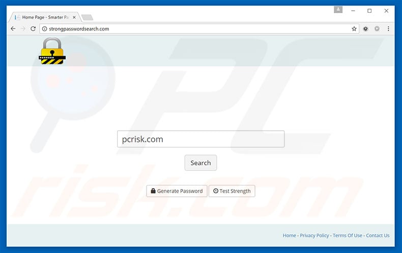 strongpasswordsearch.com browser hijacker
