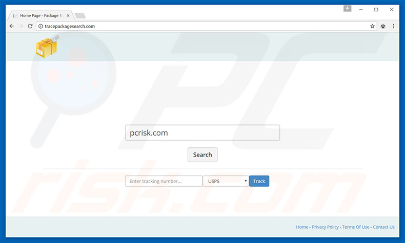 tracepackagesearch.com browser hijacker