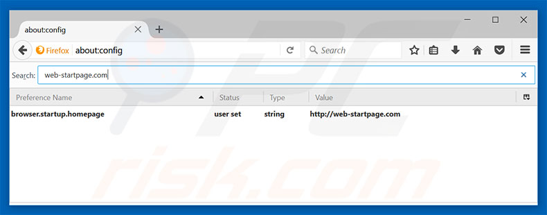 Removing web-startpage.com from Mozilla Firefox default search engine