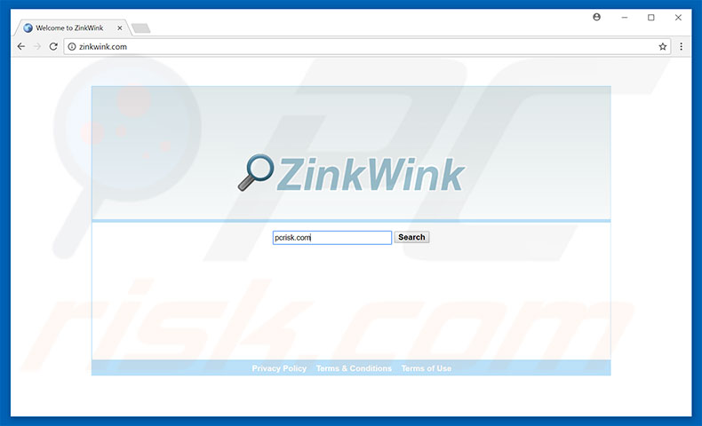 zinkwink.com browser hijacker