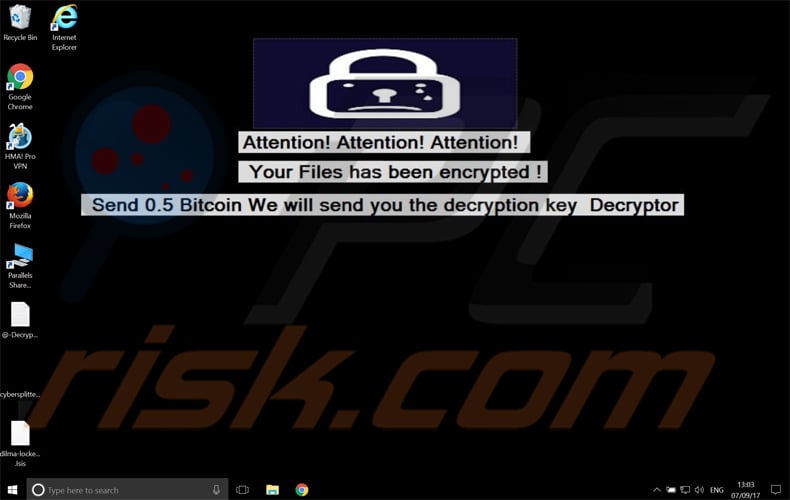 cybersplitter ransomware isis variant wallpaper
