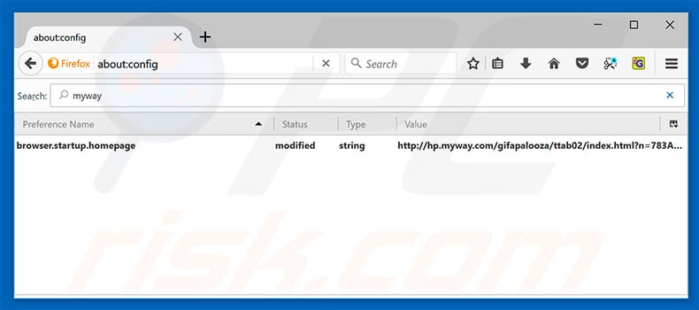 Removing hp.myway.com from Mozilla Firefox default search engine