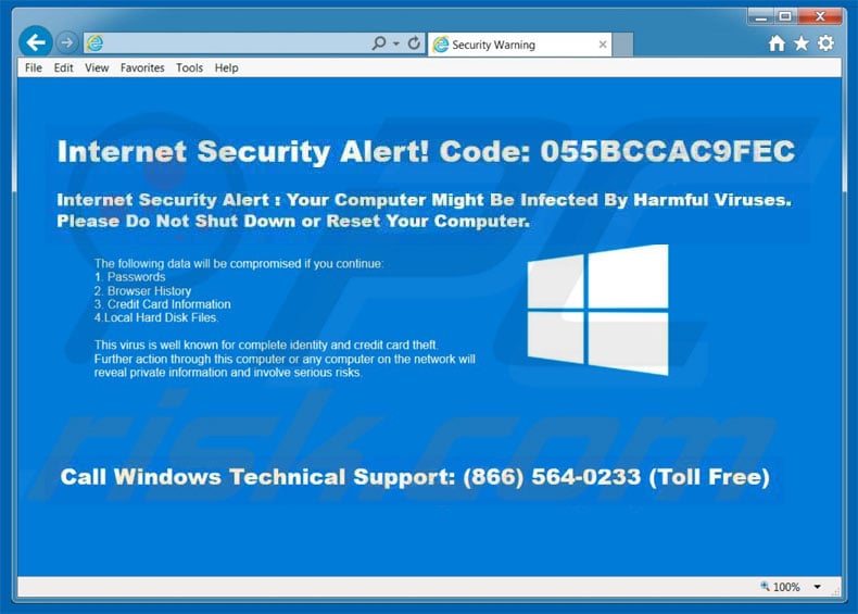 Internet Security Alert adware