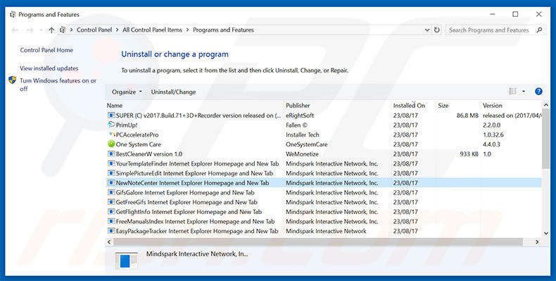 hp.myway.com browser hijacker uninstall via Control Panel