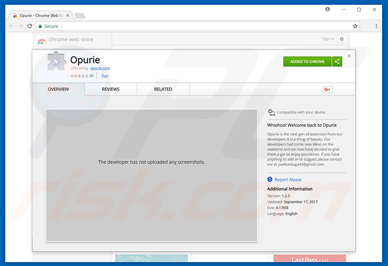 Opurie adware