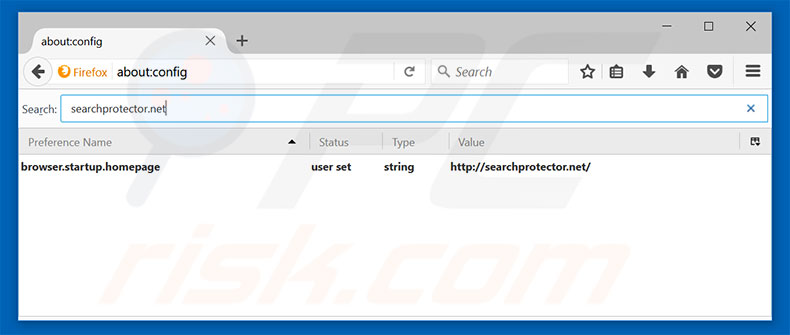 Removing searchprotector.net from Mozilla Firefox default search engine