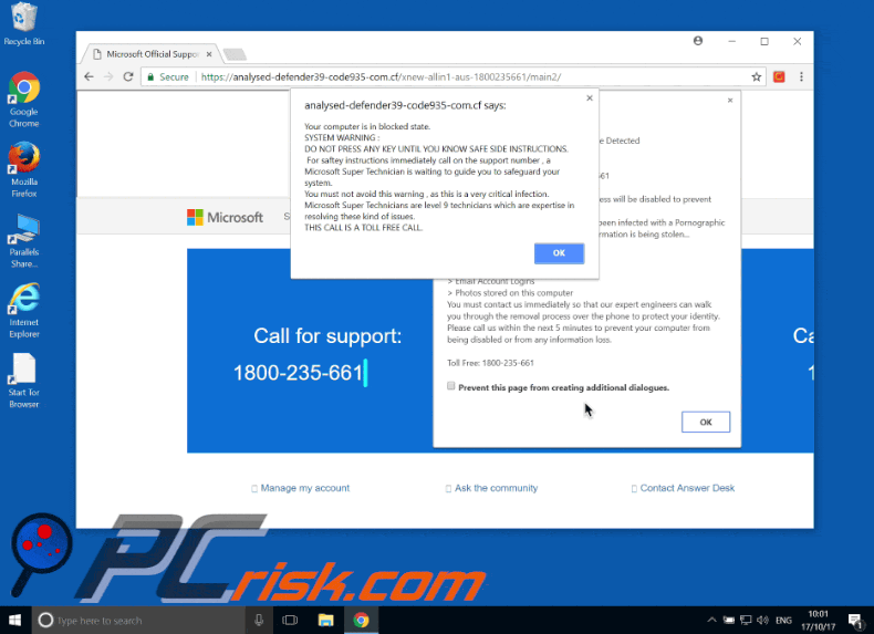 SYSTEM WARNING scam gif