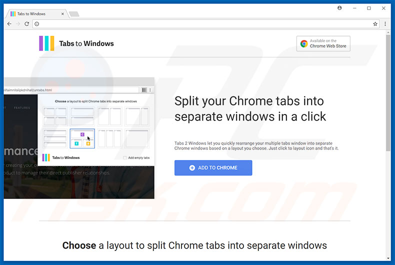 Tabs To Windows adware