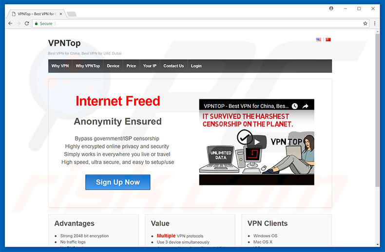 VPNTop adware