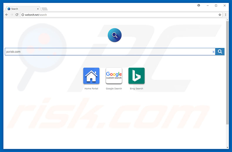 websrch.net browser hijacker
