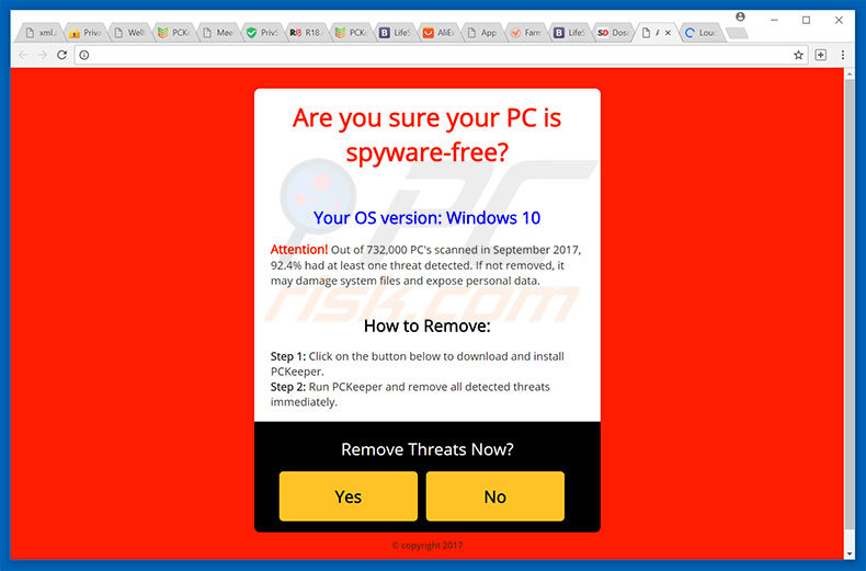 Second variant of Your Computer May Have a Virus! scam